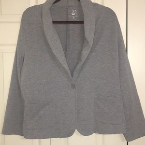 Gray stretchy blazer